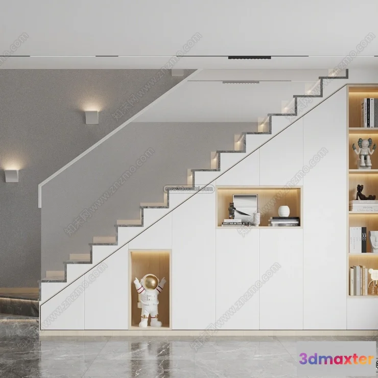 1365075 - Staircase Decoration - 3D Interior Scene - 3D Models - 017 3D Max