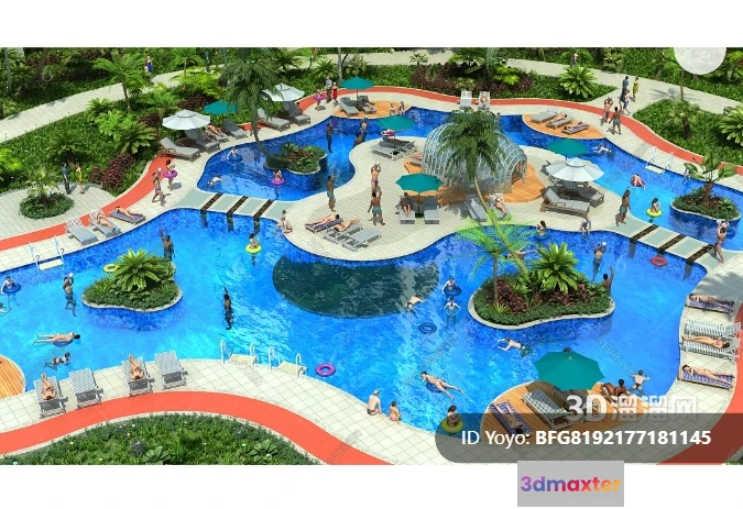 1365166 - Amusement Park for Kid - 3D Model - 093 3D Max