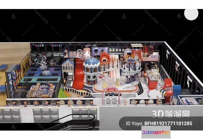 1365234 - Amusement Park for Kid - 3D Model - 094 3D Max