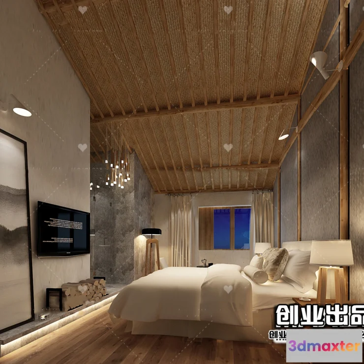 1365279 - Homestay 3D Interior Scene - 3D Models - 044 3D Max