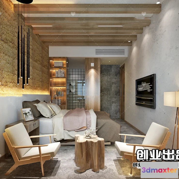 1365332 - Homestay 3D Interior Scene - 3D Models - 045 3D Max