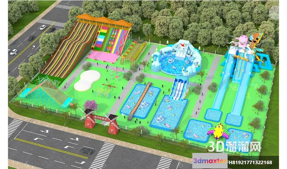 1365373 - Amusement Park for Kid - 3D Model - 096 3D Max