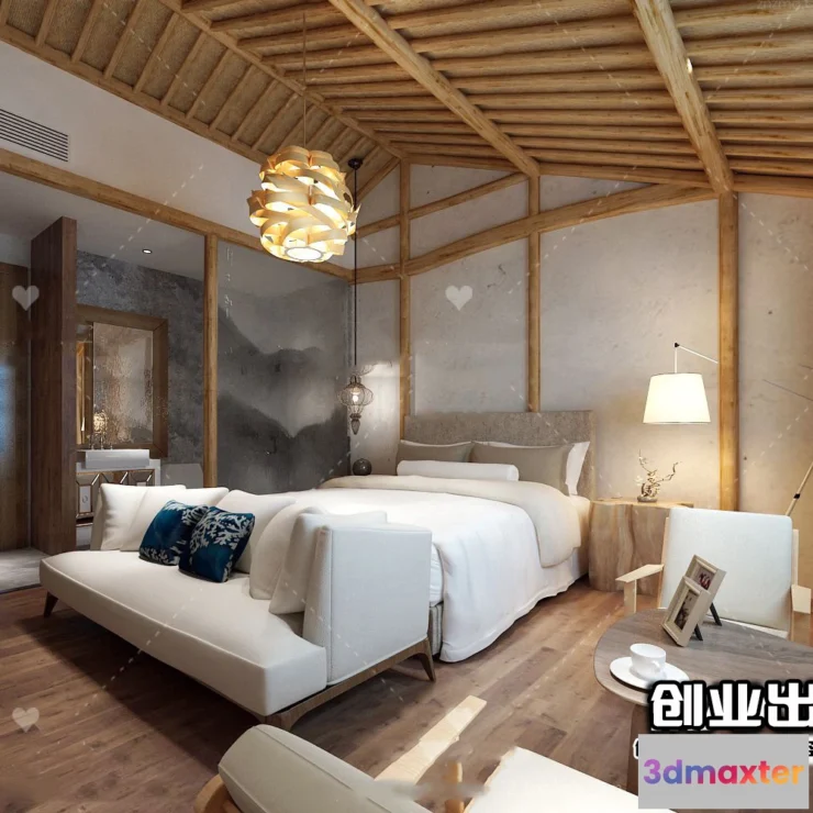 1365402 - Homestay 3D Interior Scene - 3D Models - 046 3D Max