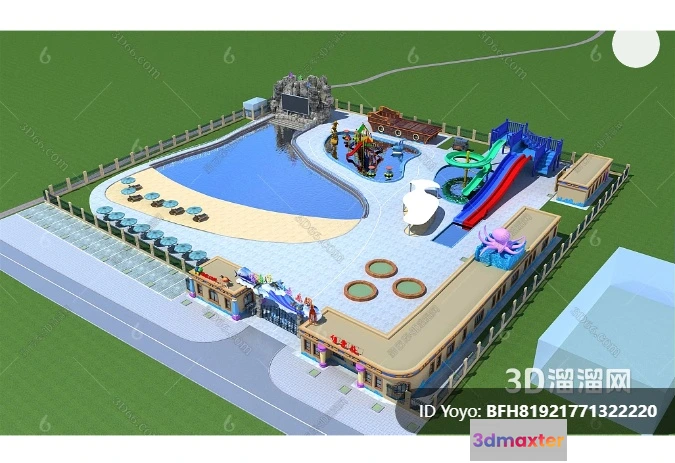1365456 - Amusement Park for Kid - 3D Model - 097 3D Max