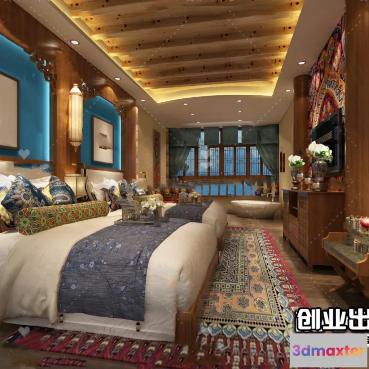 1365473 - Homestay 3D Interior Scene - 3D Models - 047 3D Max