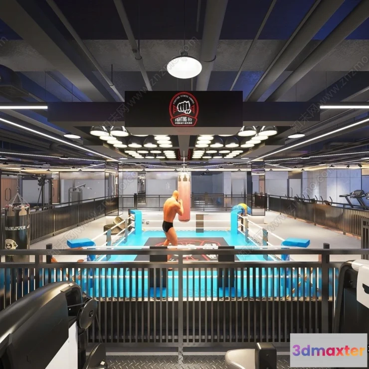 1365525 - GYM - 3D Interior Scene - 3D Models - 048 3D Max