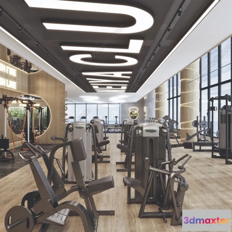 1365588 - GYM - 3D Interior Scene - 3D Models - 049 3D Max