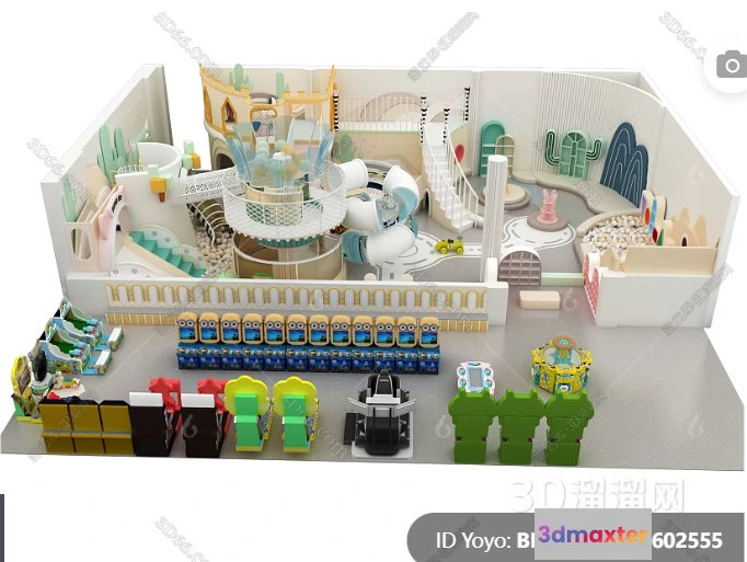 1365661 - Amusement Park for Kid - 3D Model - 100 3D Max