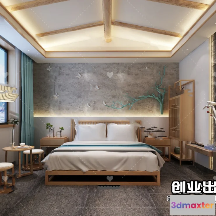 1365680 - Homestay 3D Interior Scene - 3D Models - 050 3D Max