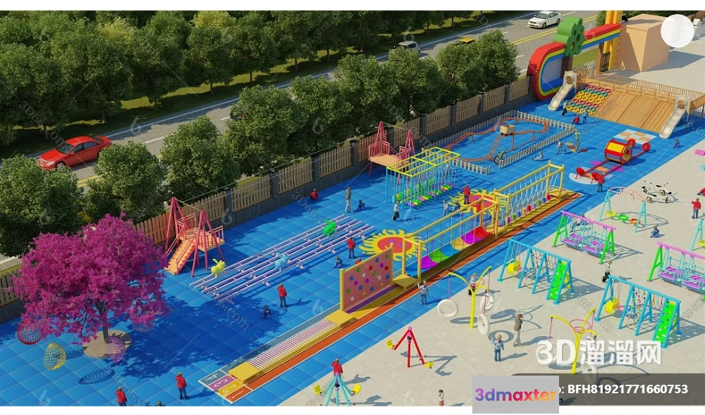 1365723 - Amusement Park for Kid - 3D Model - 101 3D Max