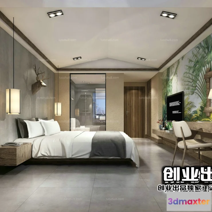 1365747 - Homestay 3D Interior Scene - 3D Models - 051 3D Max