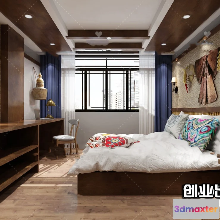 1365808 - Homestay 3D Interior Scene - 3D Models - 052 3D Max
