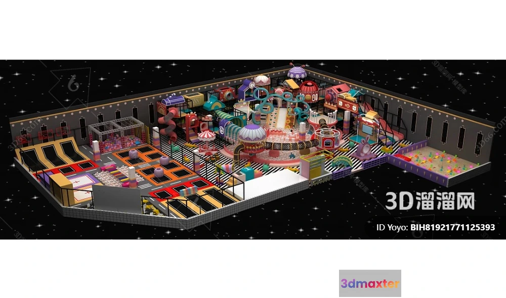 1365861 - Amusement Park for Kid - 3D Model - 103 3D Max