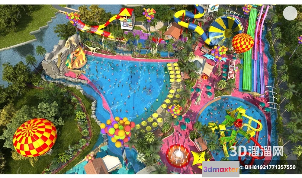1365925 - Amusement Park for Kid - 3D Model - 104 3D Max