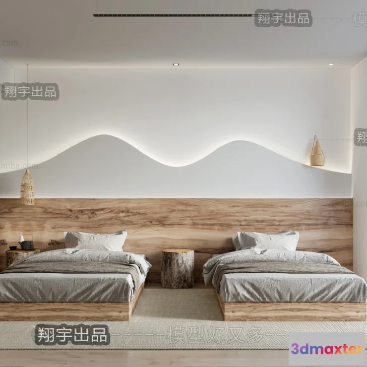 1365936 - Homestay 3D Interior Scene - 3D Models - 054 3D Max