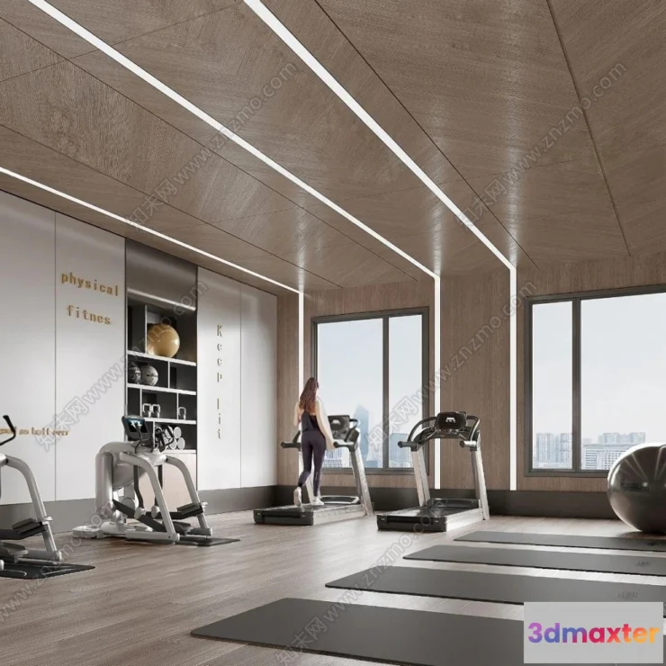 1366016 - GYM - 3D Interior Scene - 3D Models - 055 3D Max