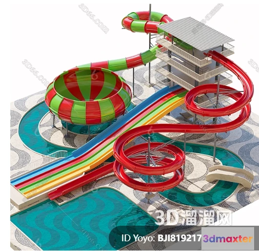 1366068 - Amusement Park for Kid - 3D Model - 106 3D Max