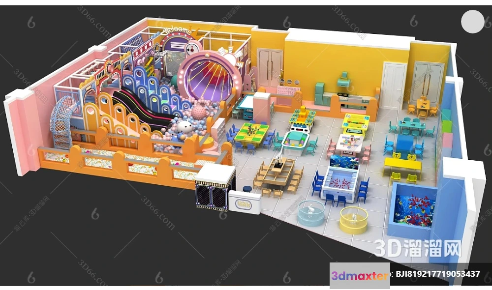 1366143 - Amusement Park for Kid - 3D Model - 107 3D Max