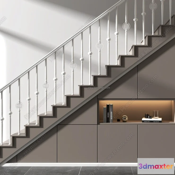 1366208 - Staircase Decoration - 3D Interior Scene - 3D Models - 034 3D Max