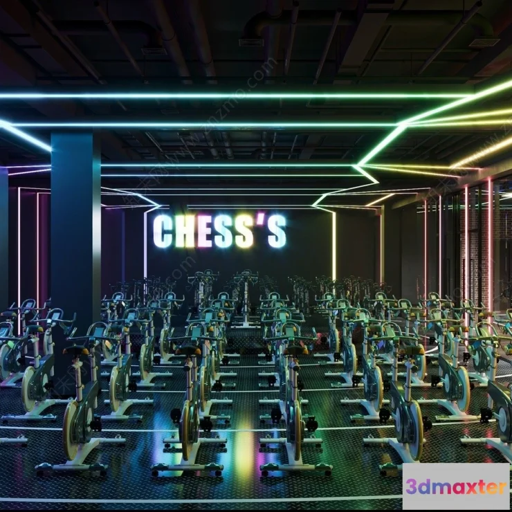 1366290 - GYM - 3D Interior Scene - 3D Models - 059 3D Max