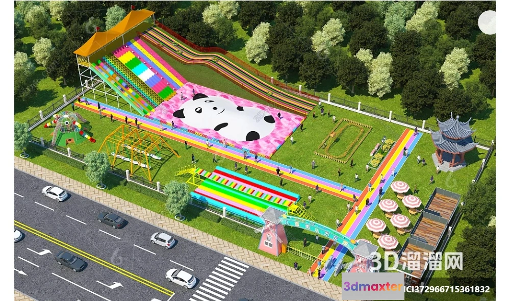 1366341 - Amusement Park for Kid - 3D Model - 110 3D Max