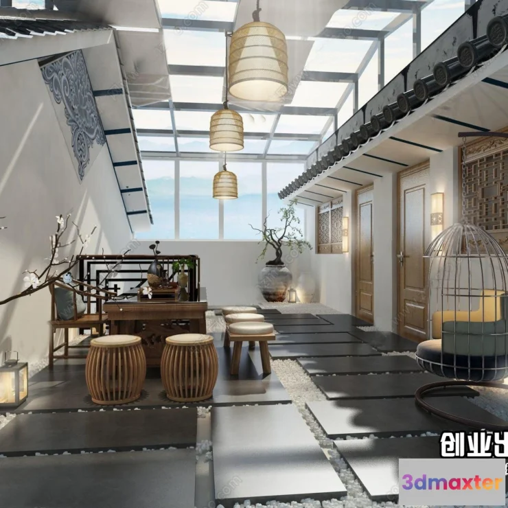 1366350 - Homestay 3D Interior Scene - 3D Models - 060 3D Max