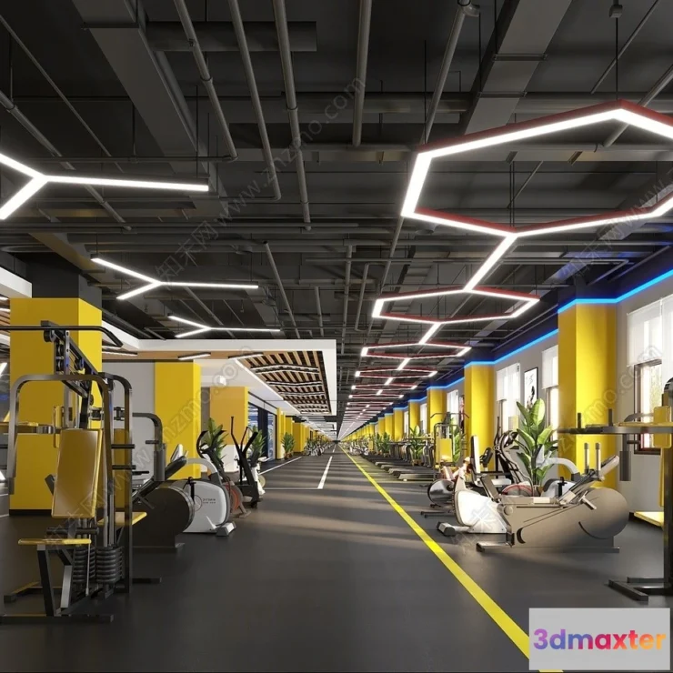 1366360 - GYM - 3D Interior Scene - 3D Models - 060 3D Max
