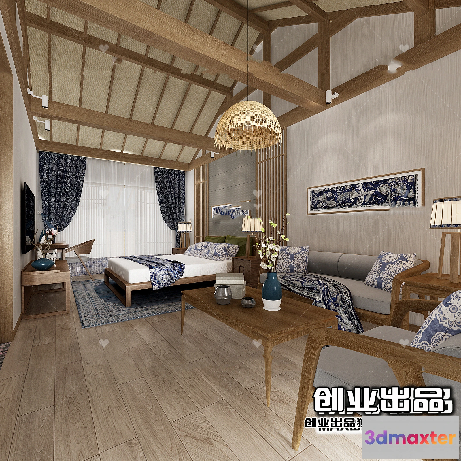 1366810 - Homestay 3D Interior Scene - 3D Models - 067 3D Max