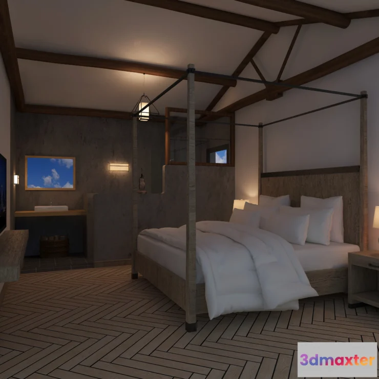 1366880 - Homestay 3D Interior Scene - 3D Models - 068 3D Max