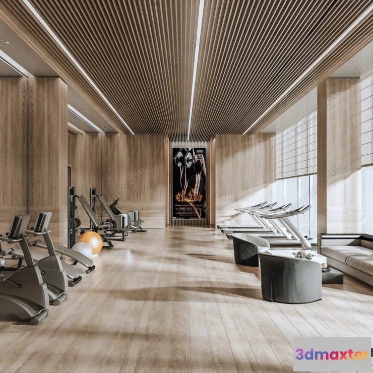 1367098 - GYM - 3D Interior Scene - 3D Models - 071 3D Max
