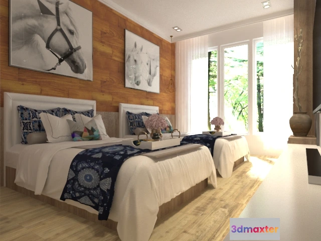 1367152 - Homestay 3D Interior Scene - 3D Models - 072 3D Max