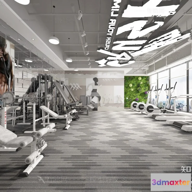 1367375 - GYM - 3D Interior Scene - 3D Models - 075 3D Max