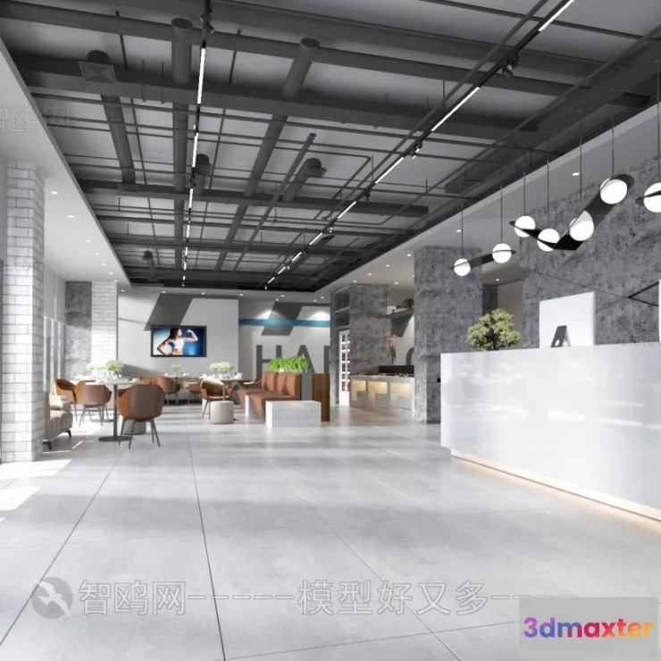 1367524 - GYM - 3D Interior Scene - 3D Models - 077 3D Max