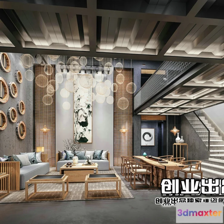 1367538 - Homestay 3D Interior Scene - 3D Models - 078 3D Max