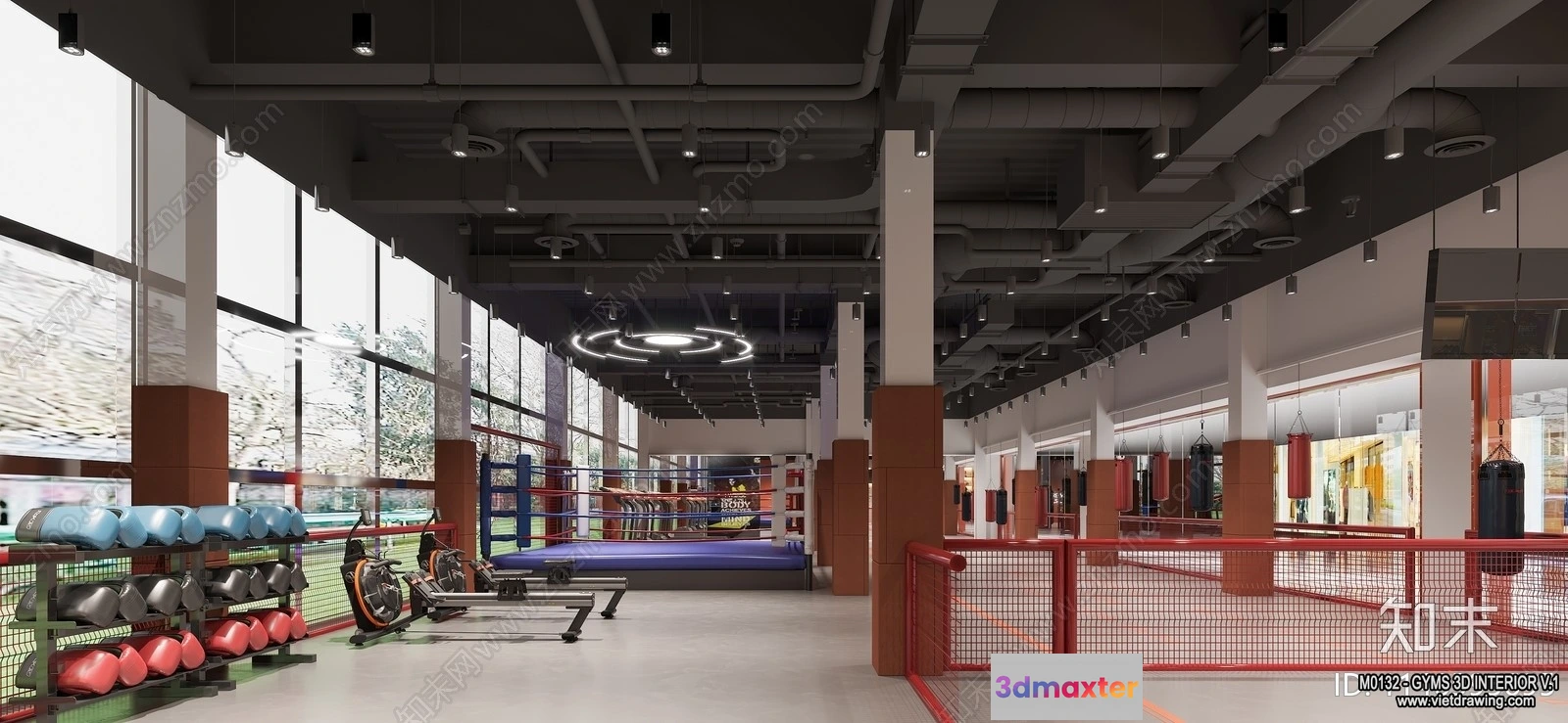 1367643 - GYM - 3D Interior Scene - 3D Models - 079 3D Max