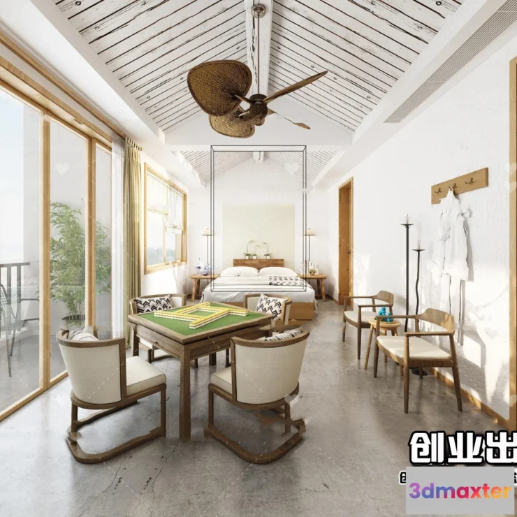 1367675 - Homestay 3D Interior Scene - 3D Models - 080 3D Max