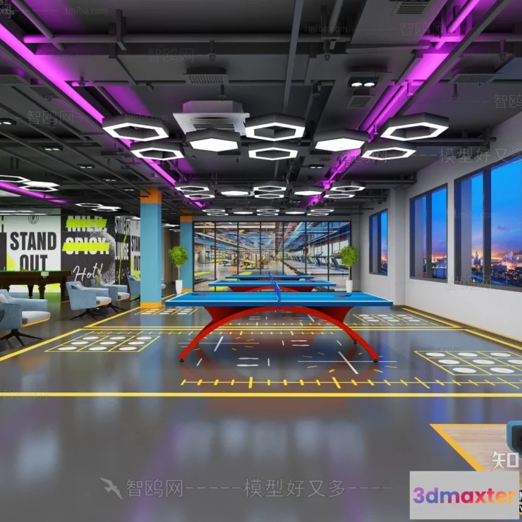 1367711 - GYM - 3D Interior Scene - 3D Models - 080 3D Max