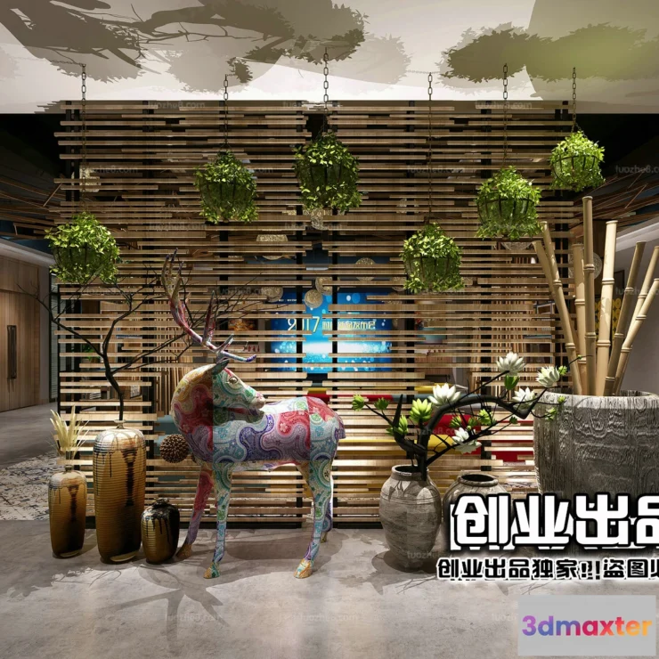 1367730 - Homestay 3D Interior Scene - 3D Models - 081 3D Max