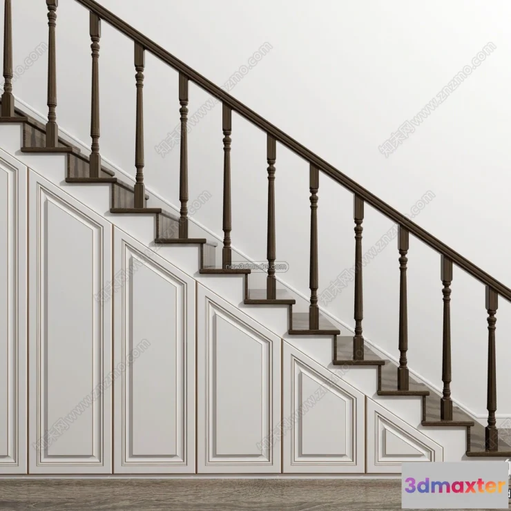 1367835 - Staircase Decoration - 3D Interior Scene - 3D Models - 059 3D Max