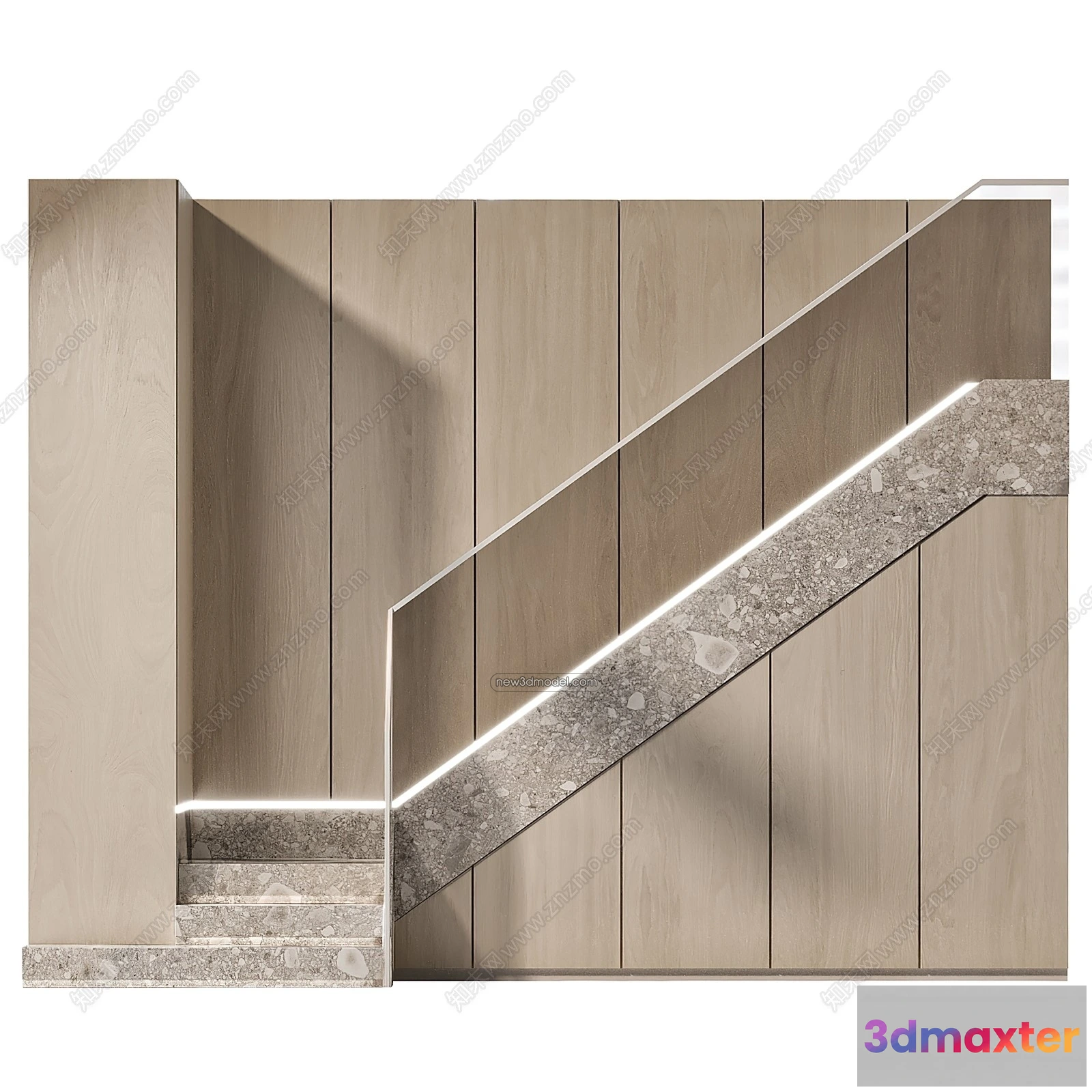1367889 - Staircase Decoration - 3D Interior Scene - 3D Models - 060 3D Max