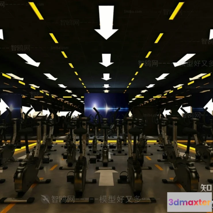 1368252 - GYM - 3D Interior Scene - 3D Models - 088 3D Max
