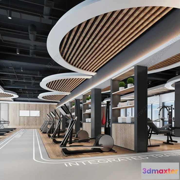 1368390 - GYM - 3D Interior Scene - 3D Models - 090 3D Max