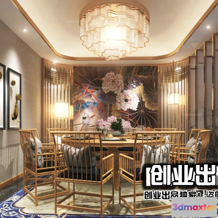 1368394 - Homestay 3D Interior Scene - 3D Models - 091 3D Max