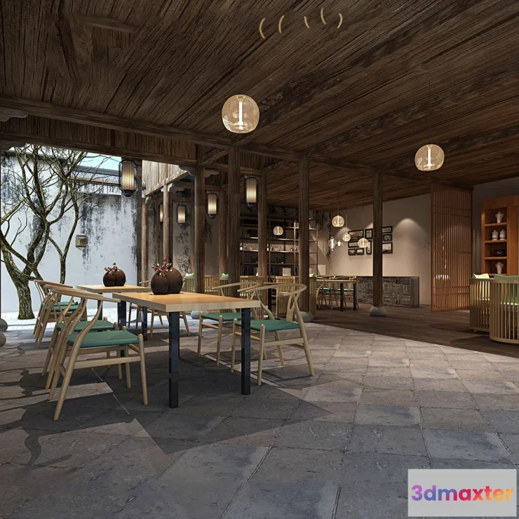1368968 - Homestay 3D Interior Scene - 3D Models - 099 3D Max