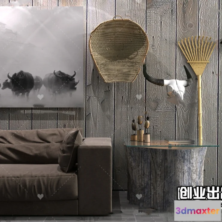 1369090 - Homestay 3D Interior Scene - 3D Models - 101 3D Max