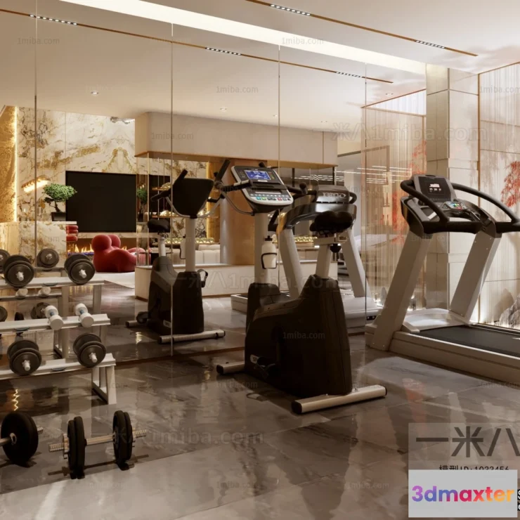 1369199 - GYM - 3D Interior Scene - 3D Models - 102 3D Max