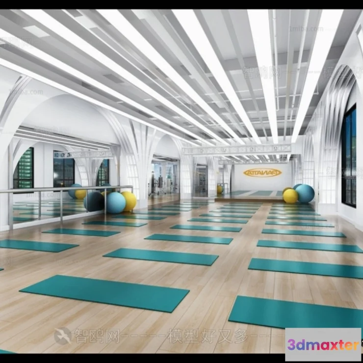 1369538 - GYM - 3D Interior Scene - 3D Models - 107 3D Max