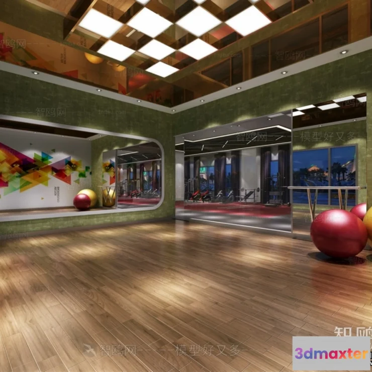 1369605 - GYM - 3D Interior Scene - 3D Models - 108 3D Max