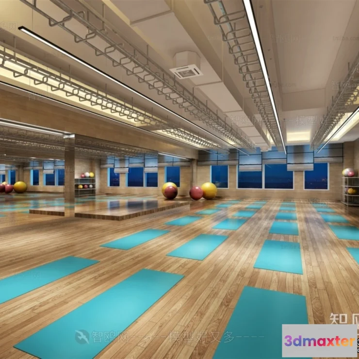 1369739 - GYM - 3D Interior Scene - 3D Models - 110 3D Max