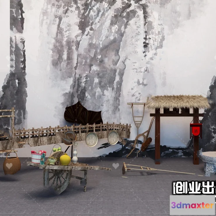 1369773 - Homestay 3D Interior Scene - 3D Models - 111 3D Max